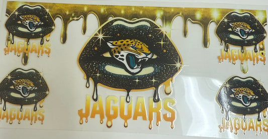 Cup wraps uvdtf jacugars football lips