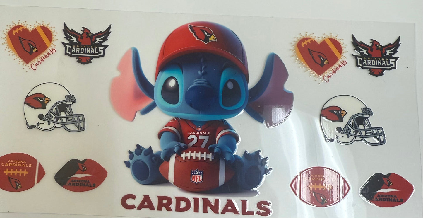 Cup wraps uvdtf Cardinals stitch football