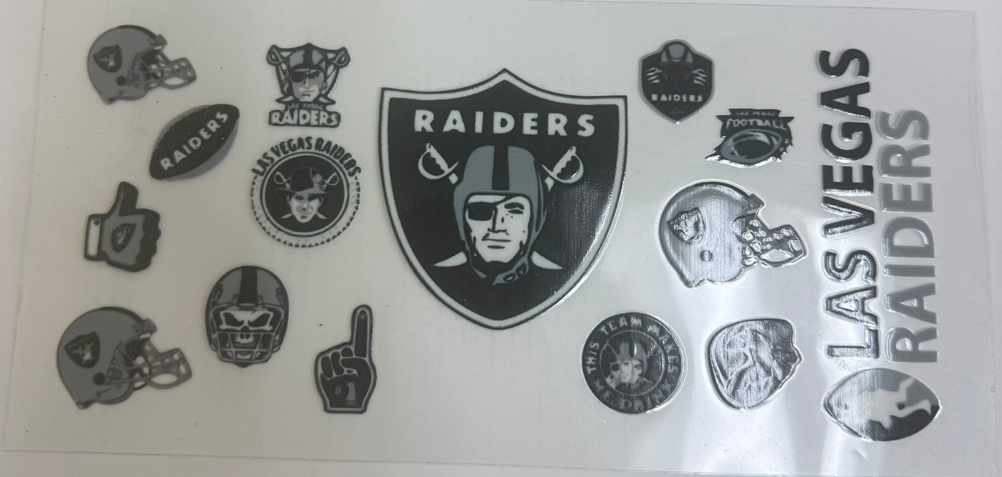 Cup wraps uvdtf Raiders football