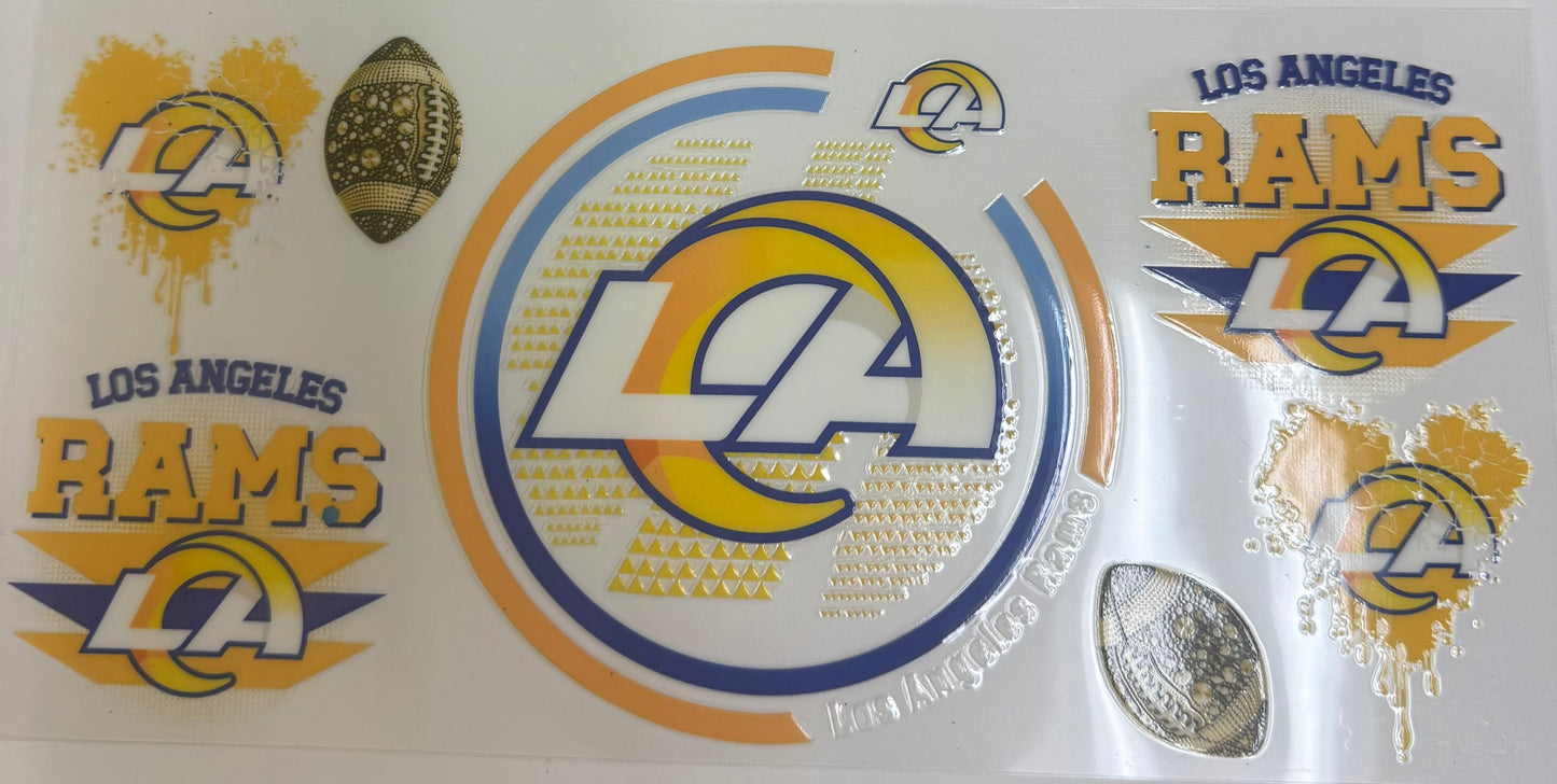 Cup wraps uvdtf La rams footballs