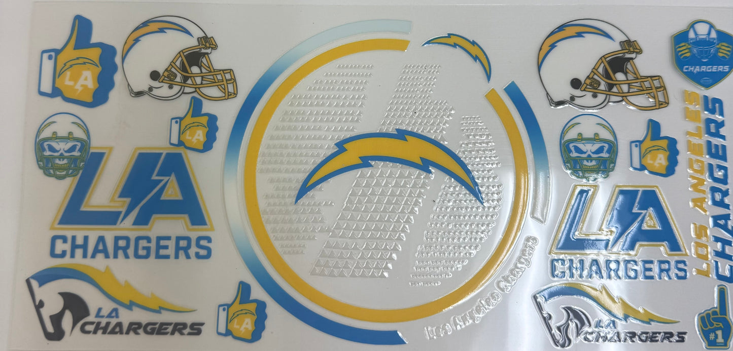 Cup wraps uvdtf La chargers football