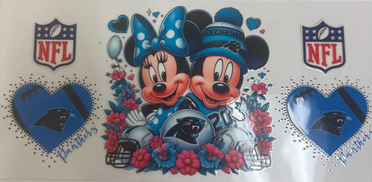 Cup wraps uvdtf Mickey and Minnie panthers football