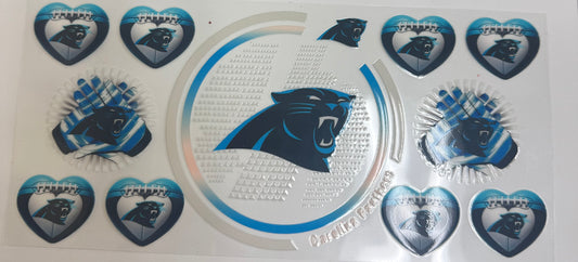 Cup wraps uvdtf panthers footballs