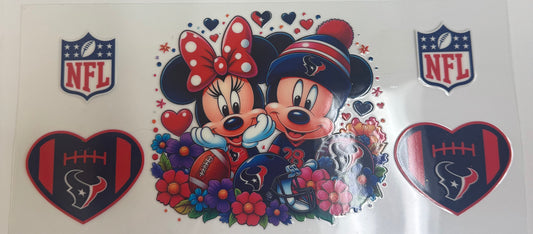 Cup wraps uvdtf Mickey and Minnie Texans football