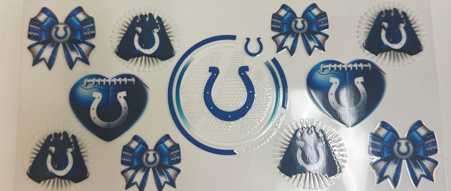 Cup wraps uvdtf Colts football