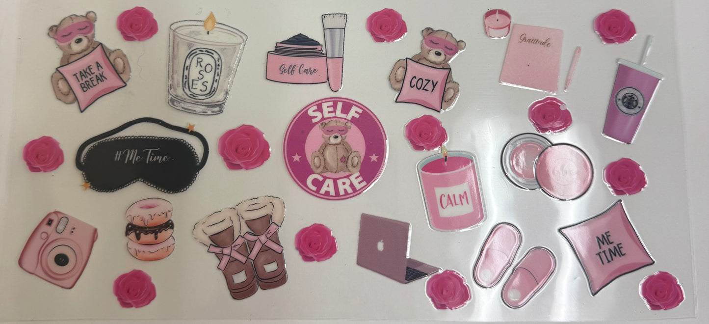 Cup wraps uvdtf Self care girly candles tumblers Ugg boots