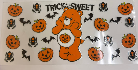 Cup wraps uvdtf Halloween Care Bears trick or sweet