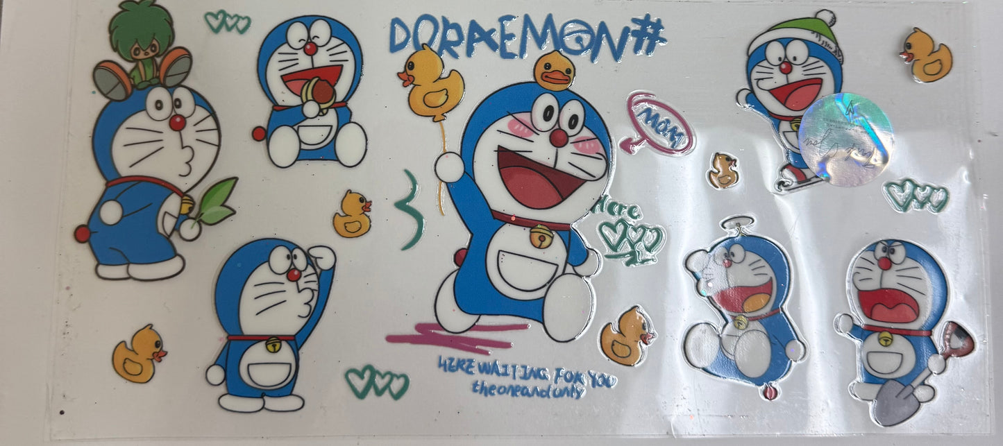 Cup wraps uvdtf Doraemon