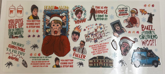 Cup wraps uvdtf Christmas home alone movie