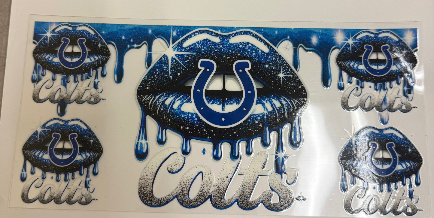 Cup wraps uvdtf Colts lips football