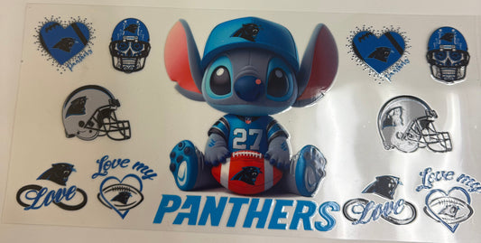 Cup wraps uvdtf Stitch panthers football