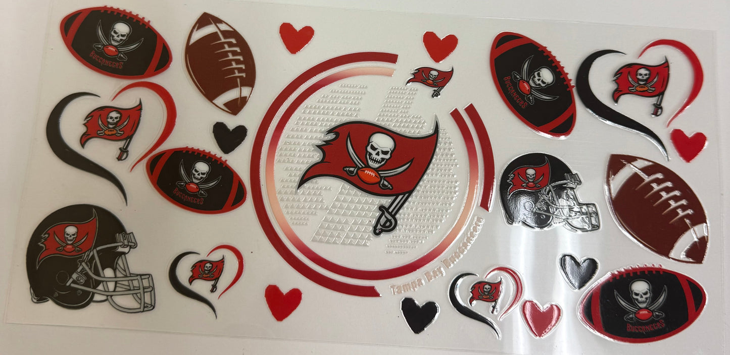 Cup wraps uvdtf Buccaneers football