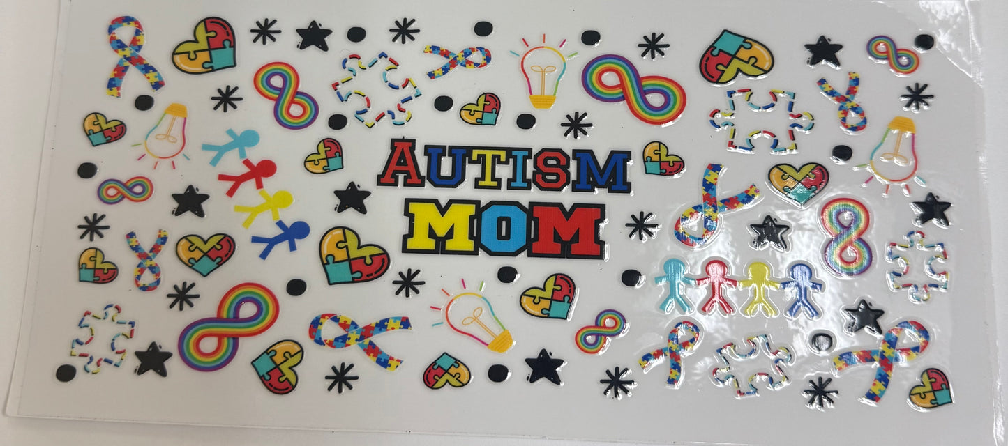 Cup wraps uvdtf Autism mom