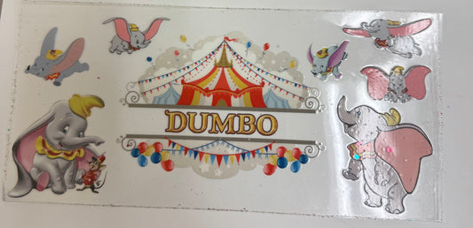Cup wraps uvdtf Dumbo circus
