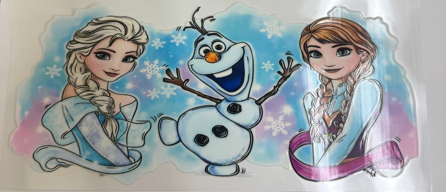 Cup wraps uvdtf Frozen Elsa Ana Olaf