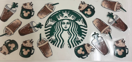 Cup wraps uvdtf Starbucks Mickey drinks