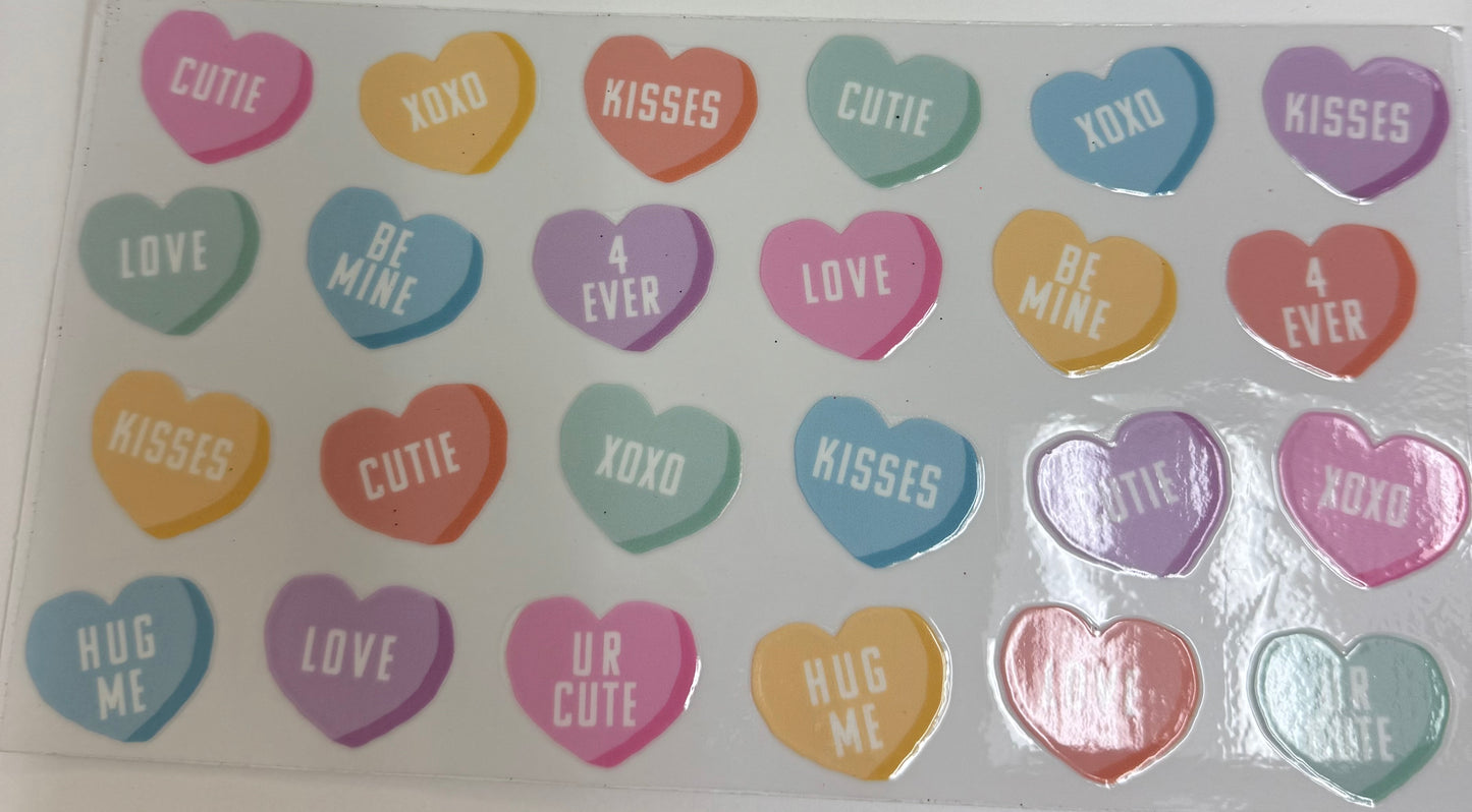 Cup wraps uvdtf  Conversation hearts
