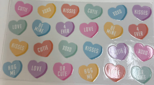 Cup wraps uvdtf  Conversation hearts