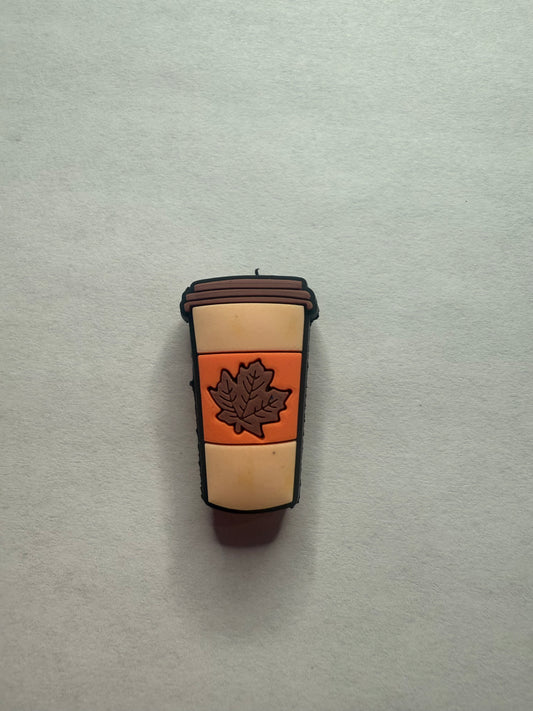 Focal 2d coffee tumbler with leaf