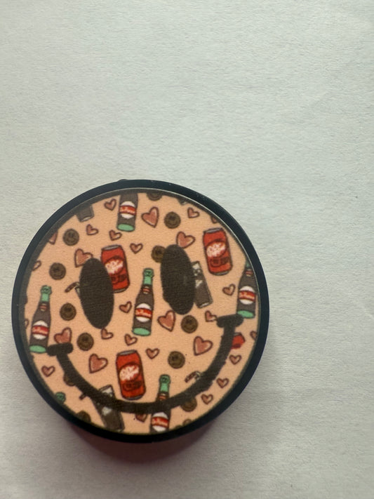 Focal 2d Smile face with Dr Pepper and soda