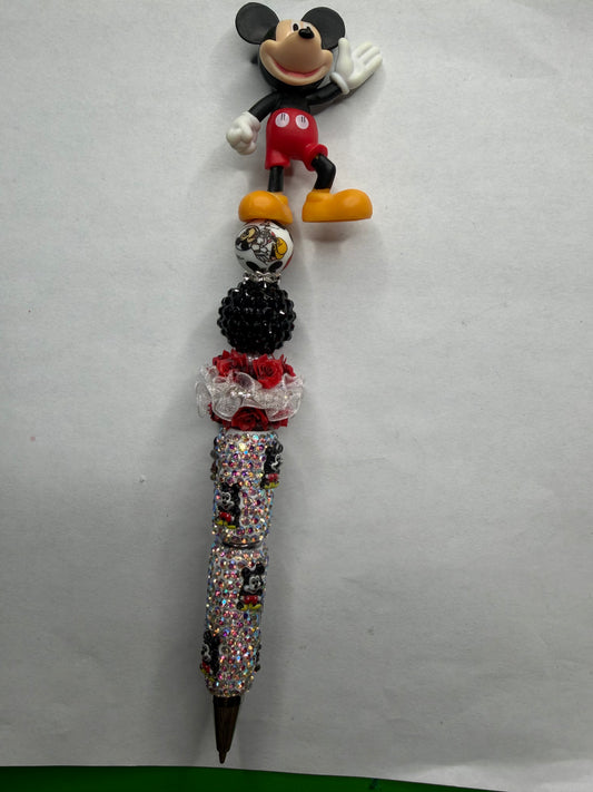Premade ready to ship Mickey Mouse pen with topper