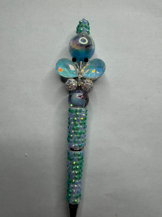 Premade ready to ship butterfly pen