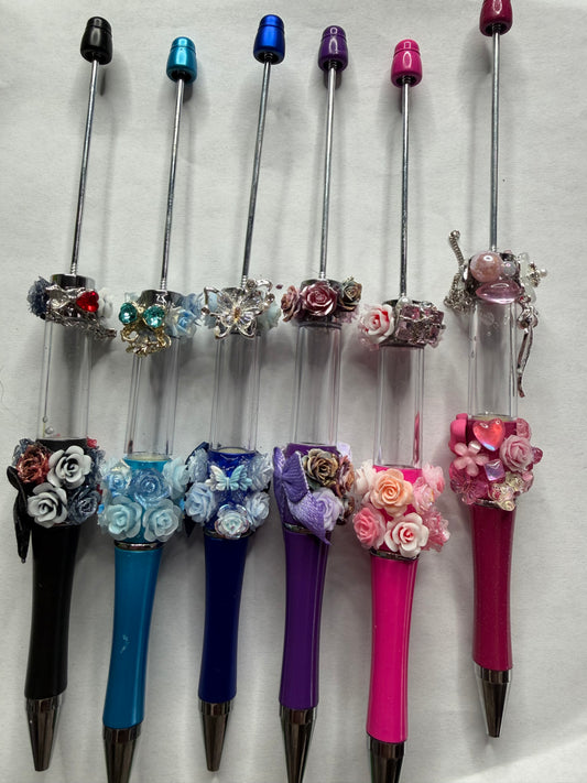Beadable pens just the pen Mystery color fancy snowglobe pens