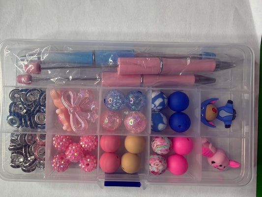 Pen/keychain boxes Piglet/eeyore theme