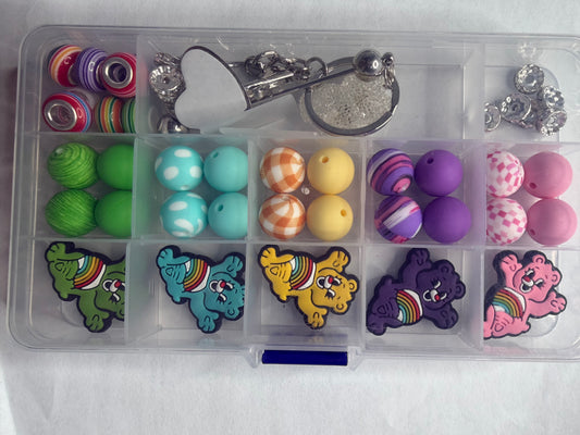 Pen/keychain boxes Carebears theme