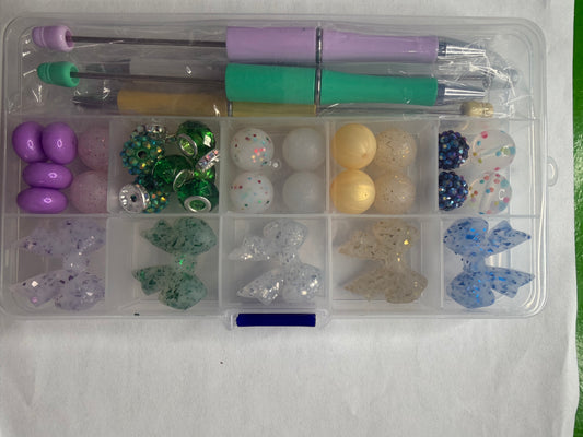 Pen/keychain boxes bow theme