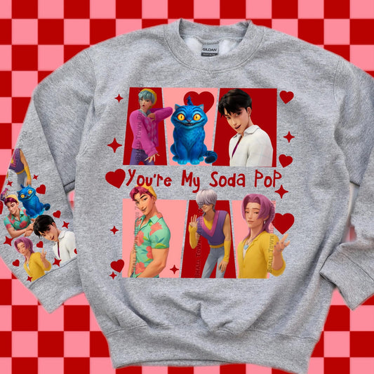 Custom clothing sweater Kpop soda pop designs 2! Adult or kids sizing