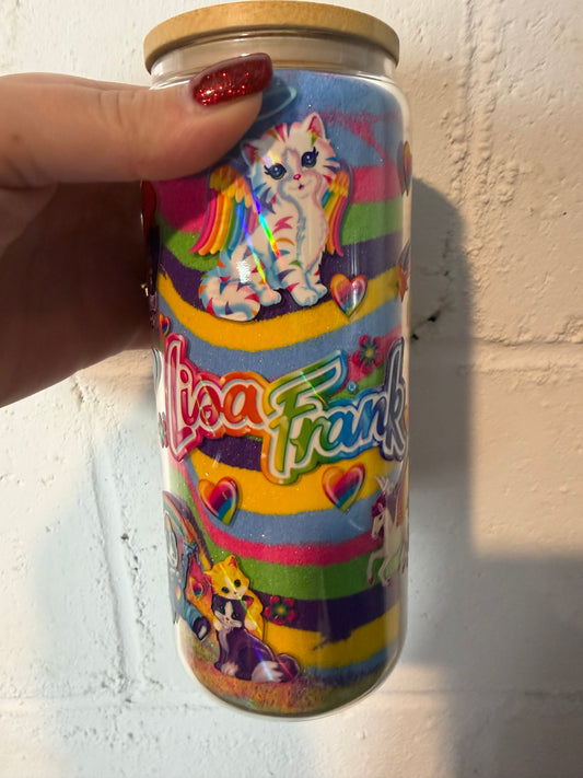 Premade ready to ship! 20oz handle glass