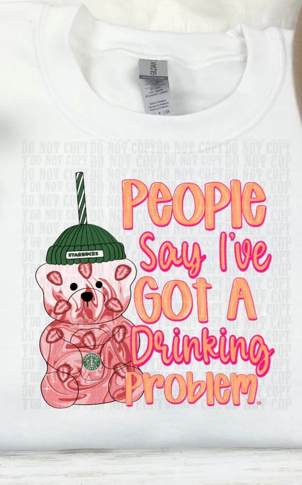 Custom clothing t-shirt Starbucks bear