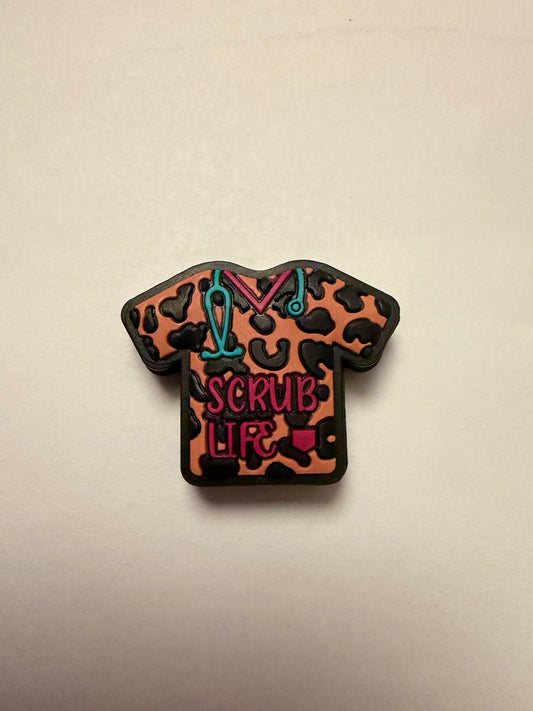 Focal 2d scrub life leopard scrubs