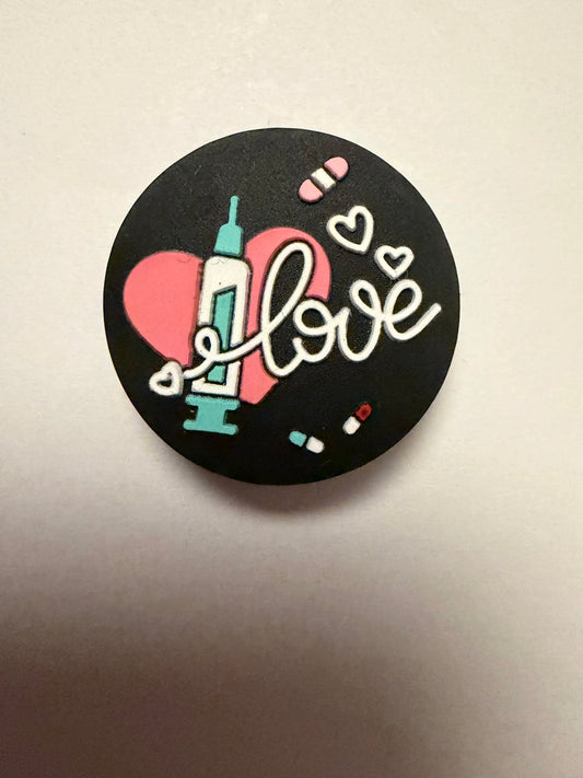 Focal 2d circle love nurse theme