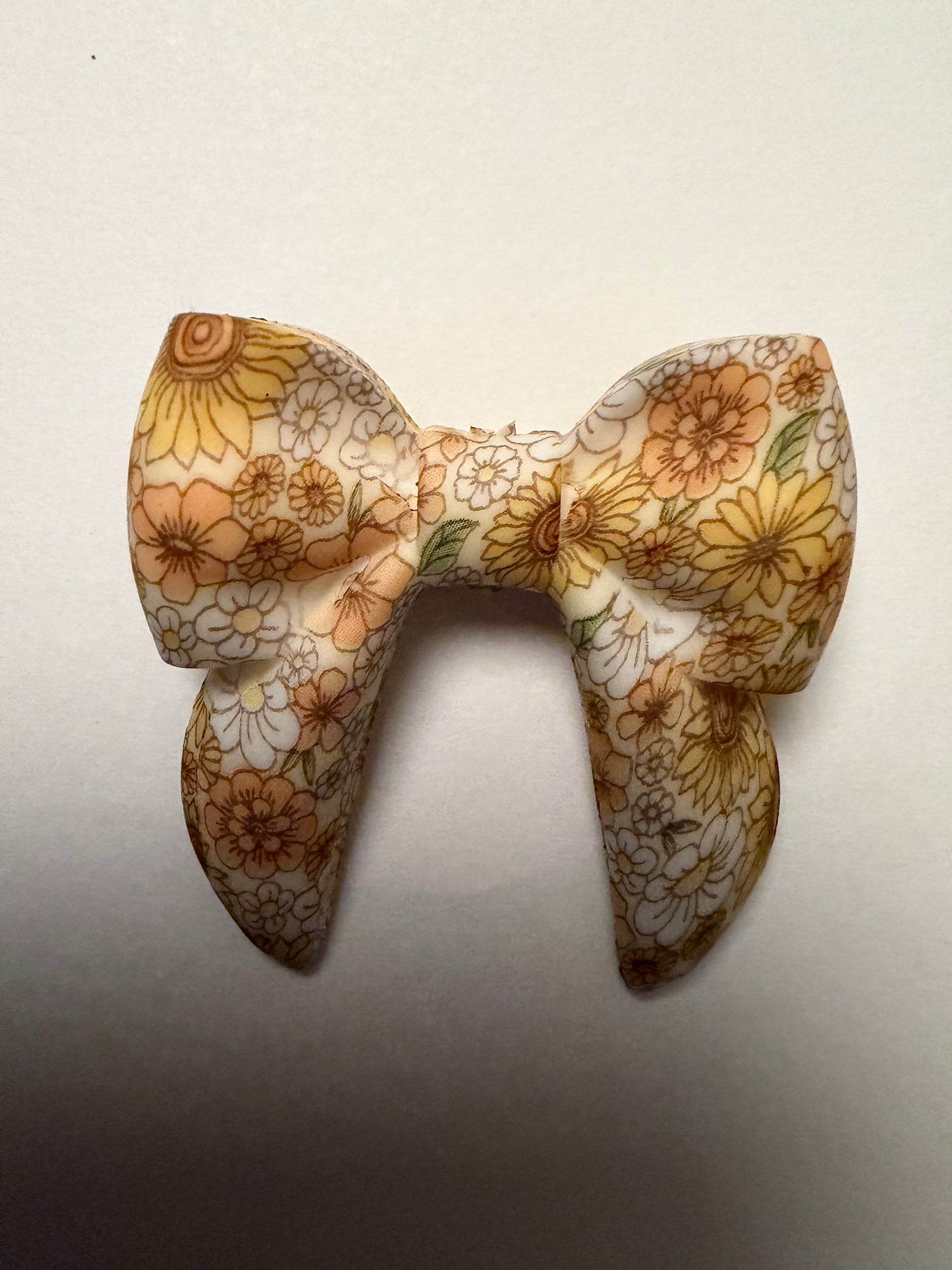 Focal 3d sunflower floral bow