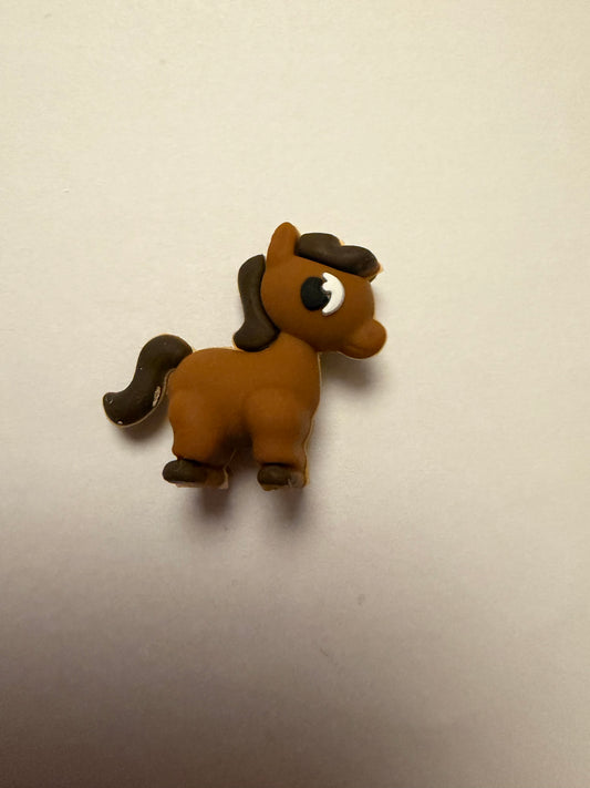 Focal 3d brown horse