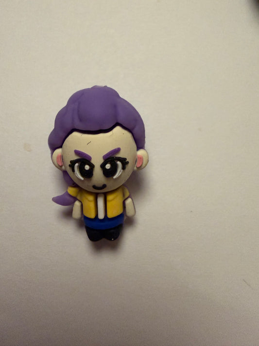 Focal 3d Kpop purple hair girl