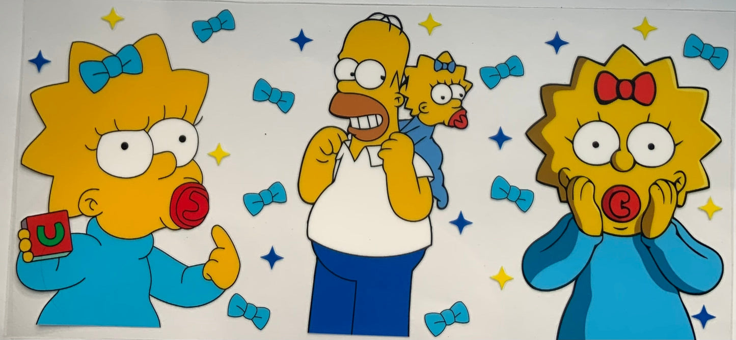 uvdtf  transfer wrap the Simpsons