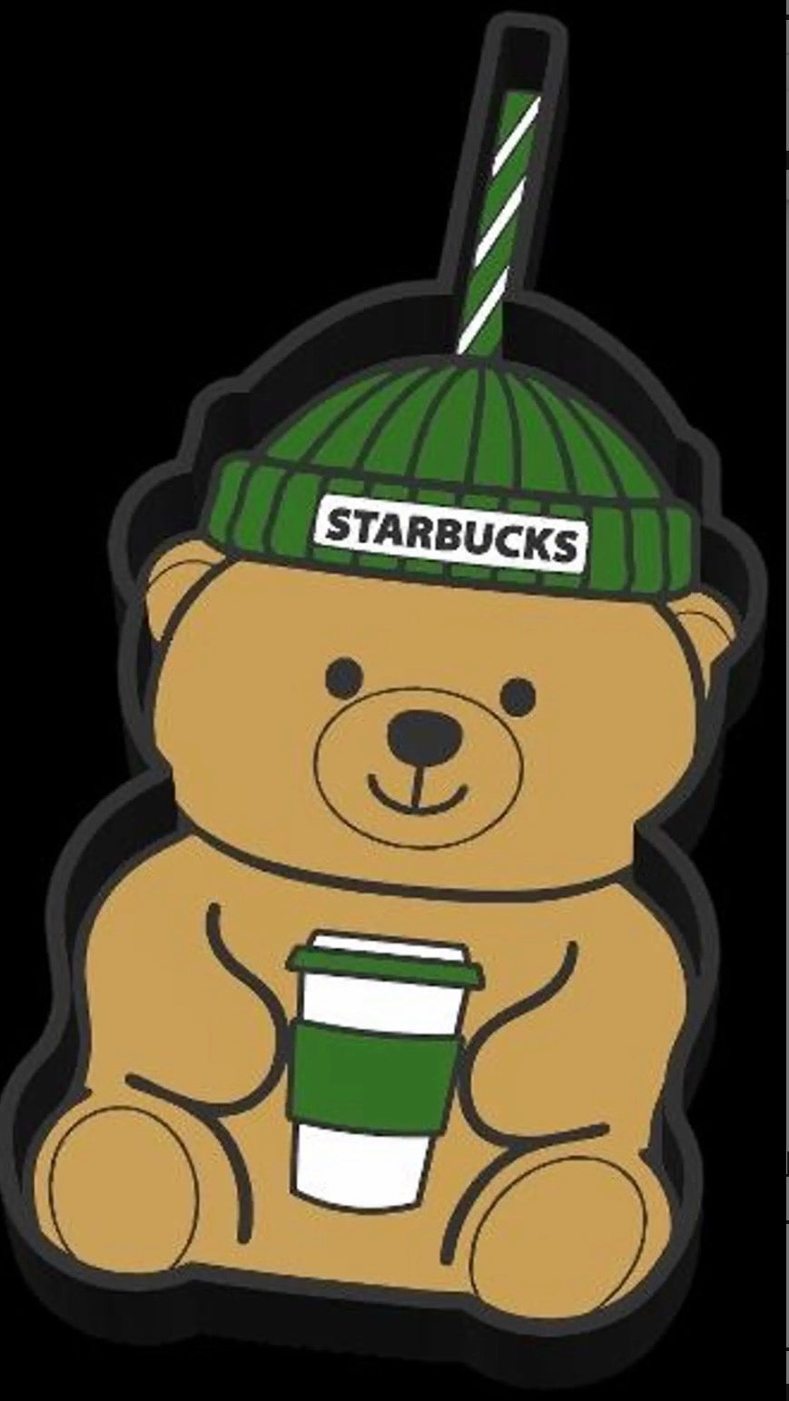3d printed  bead tray Starbucks bear