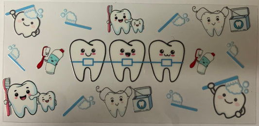 uvdtf  transfer wrap teeth dentist wrap