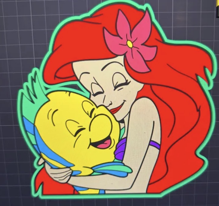 3d printed Bead tray little mermaid
