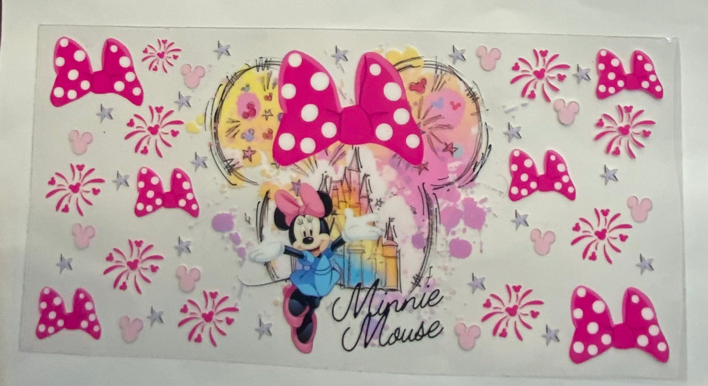 uvdtf  transfer wrap Minnie with castle