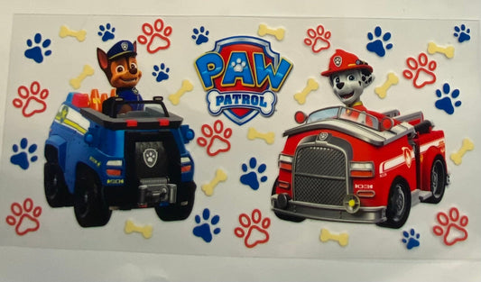 uvdtf  transfer wrap paw patrol with Marshall