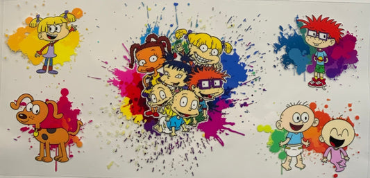 uvdtf  transfer wrap rugrats with 90s characters