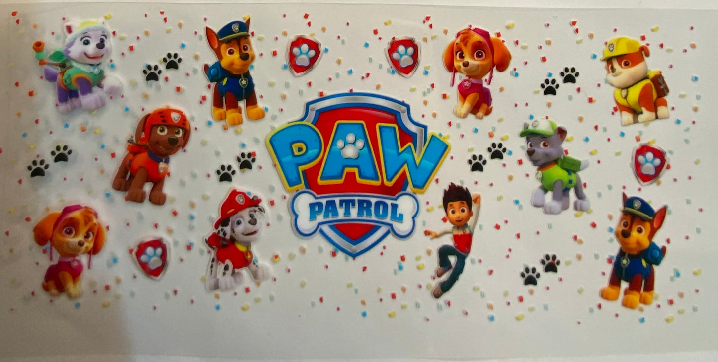 uvdtf  transfer wrap paw patrol all the pups