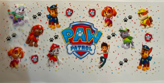 uvdtf  transfer wrap paw patrol all the pups