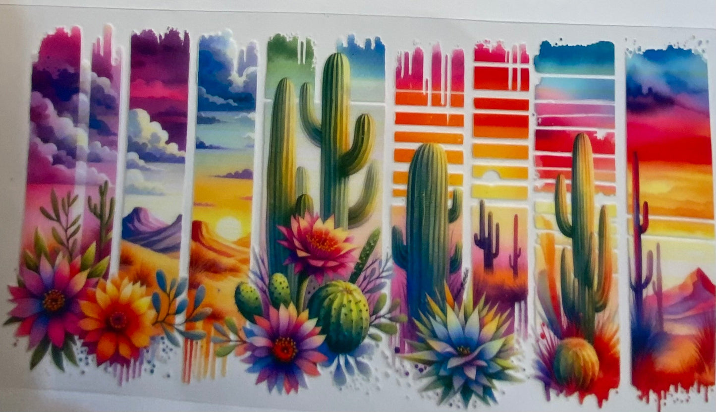 uvdtf  transfer wrap desert theme, cactus