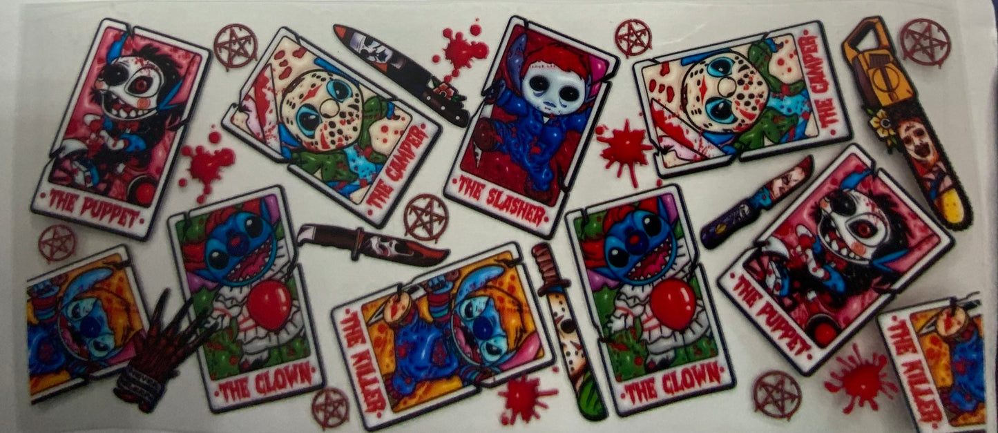 Cup wraps uvdtf  Halloween stitch double sided
