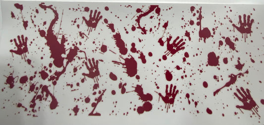 Cup wraps uvdtf  Blood hands and splatter